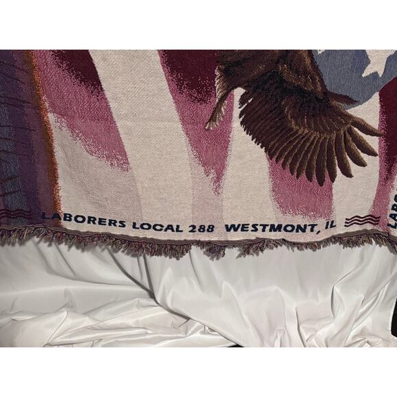 Laborers Local 288 Union Blanket Westmont IL - 48x68 - Picture 4 of 5